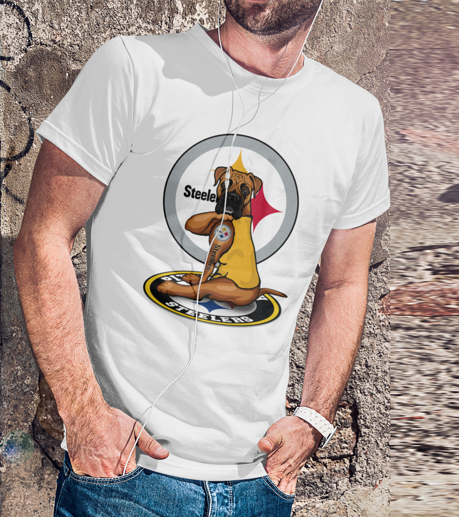 Steelers Boxer Dog Nfl T-Shirt