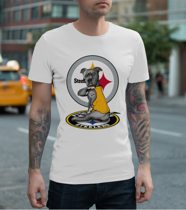 Steelers Pitbull Tattoo Steelers T-Shirt