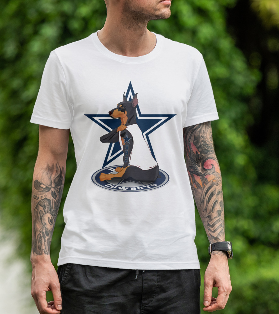 Dallas Cowboys Dobermann NFL Star T-Shirt