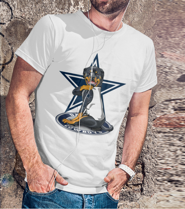 Dallas Cowboys Star Rottweiler T-Shirt
