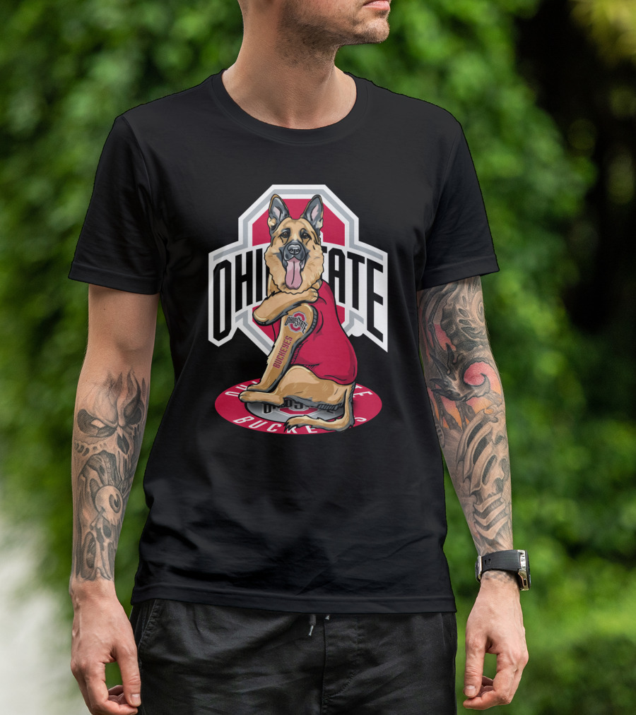 Ohio State Buckeyes German Shepherd T-Shirt