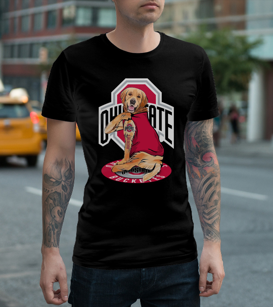Ohio State Buckeyes Golden Retriever T-Shirt
