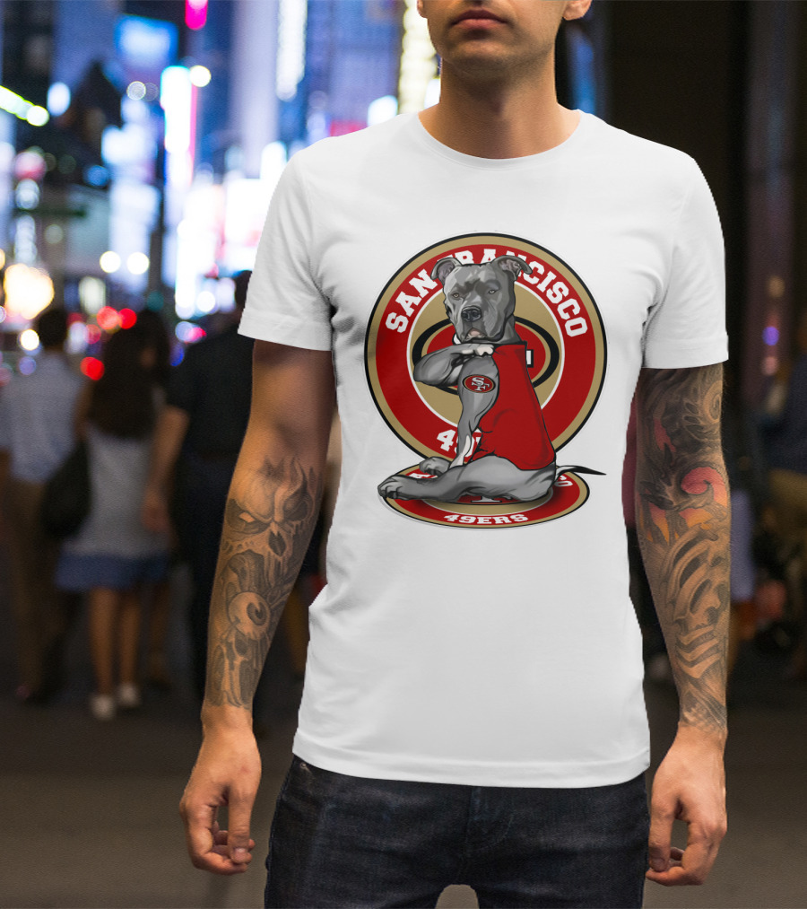 San Francisco 49ers Pitbull Nfl Team Spirit T-Shirt