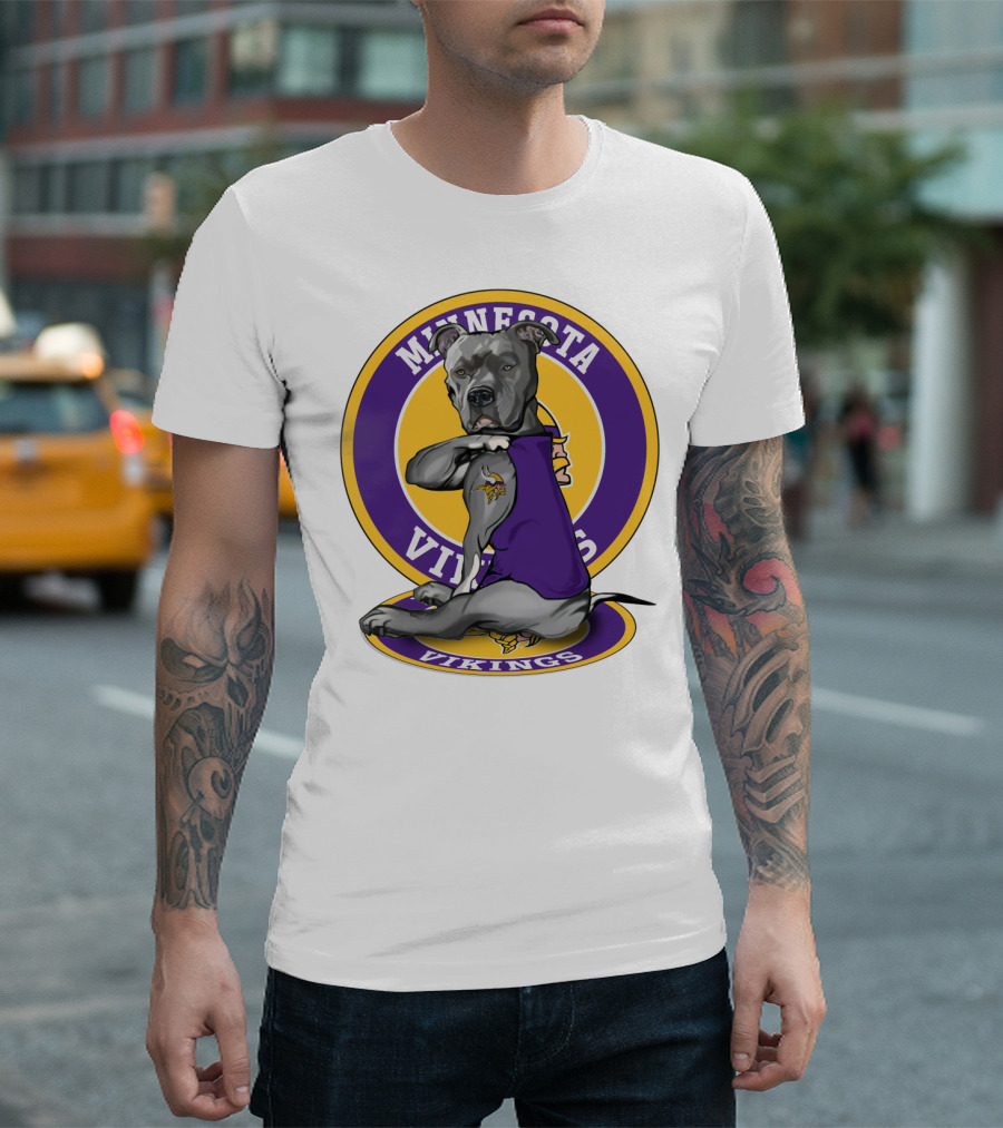 Minnesota Vikings Pitbull T-Shirt