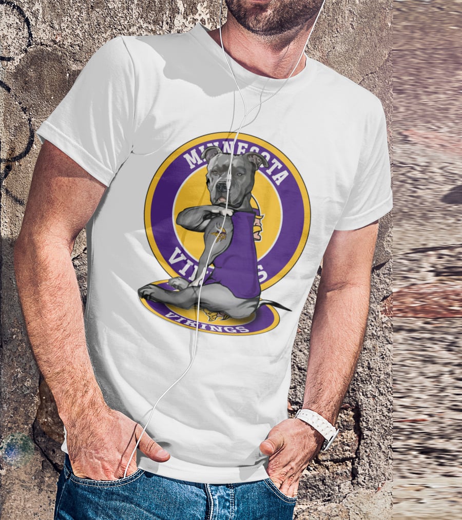 Minnesota Vikings Pitbull T-Shirt