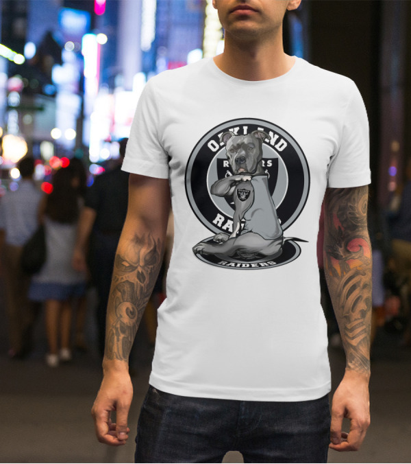 Oakland Raiders Pitbull Fan T-Shirt