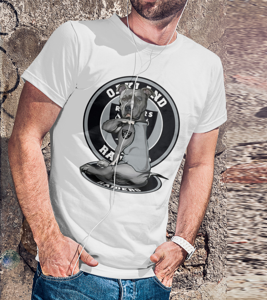 Oakland Raiders Pitbull Fan T-Shirt