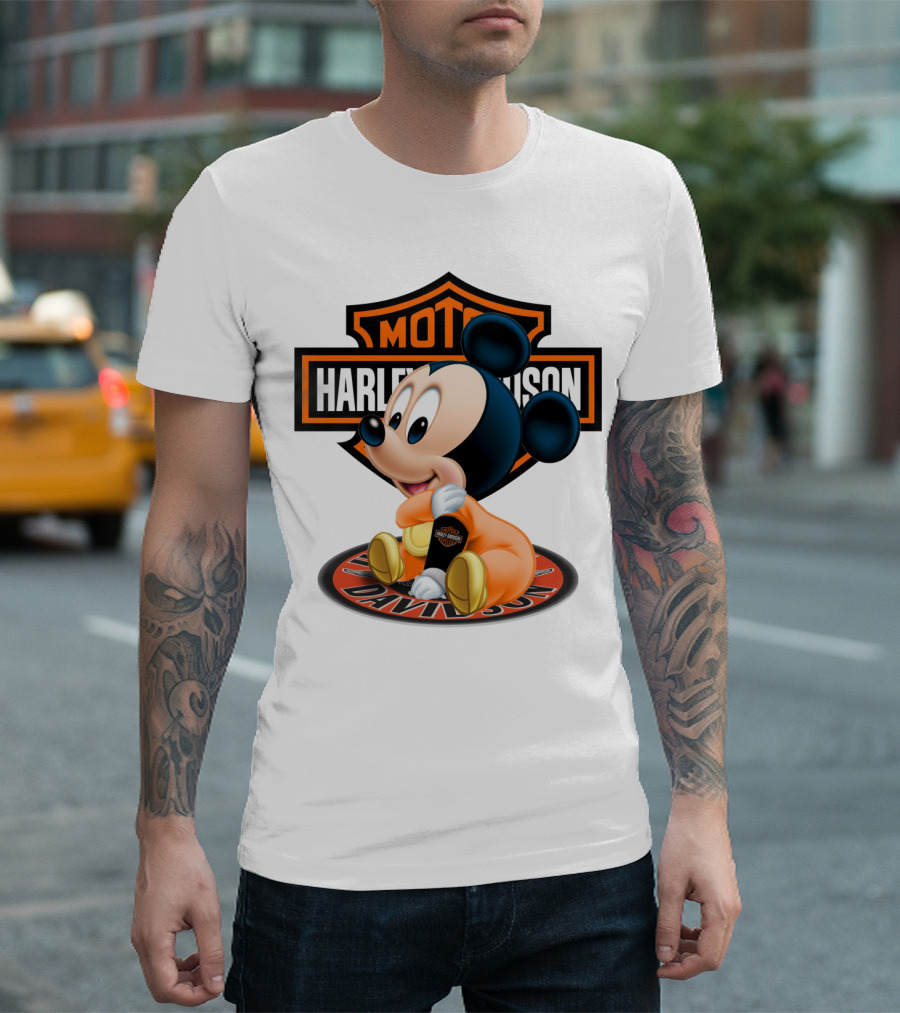 Harley Davidson Moto Mickey Mouse T-Shirt