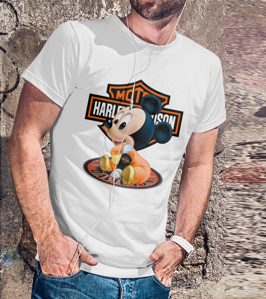 Harley Davidson Moto Mickey Mouse T-Shirt