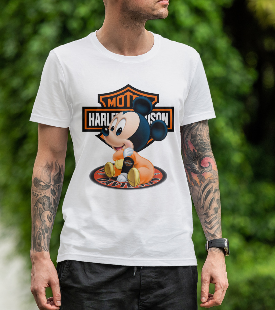 Harley Davidson Moto Mickey Mouse T-Shirt