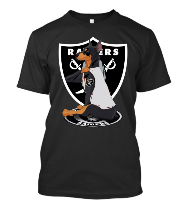 Raiders Dobermann Shield With Sword T-Shirt