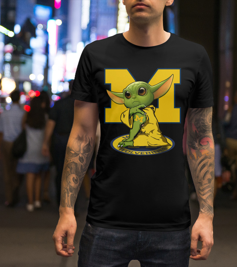 Michigan Wolverines Yoda T-Shirt
