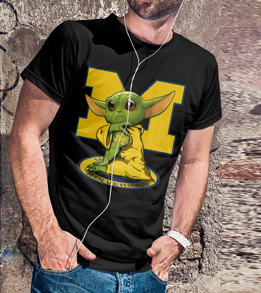 Michigan Wolverines Yoda T-Shirt