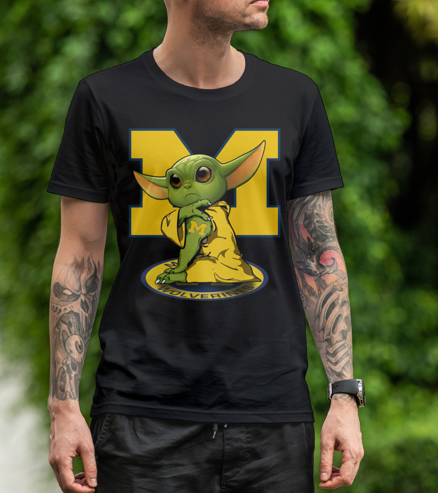 Michigan Wolverines Yoda T-Shirt