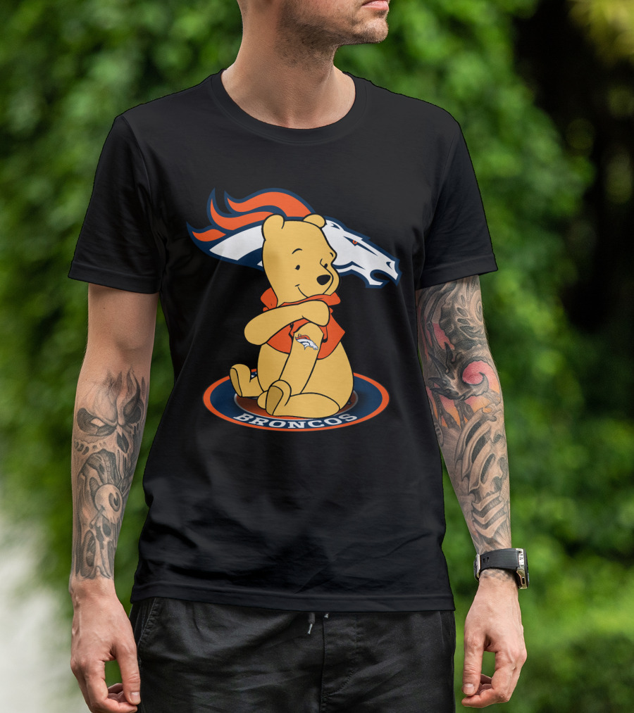 Broncos Pooh With Denver Broncos T-Shirt
