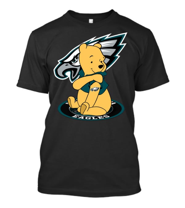 Philadelphia Eagles Pooh Bear Nfl Fan Crossover T-Shirt