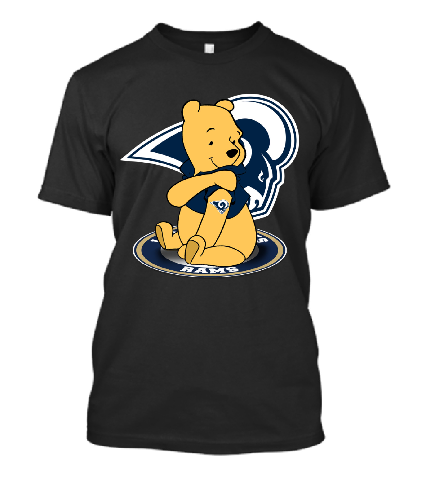 Pooh Rams LA Football Bear T-Shirt