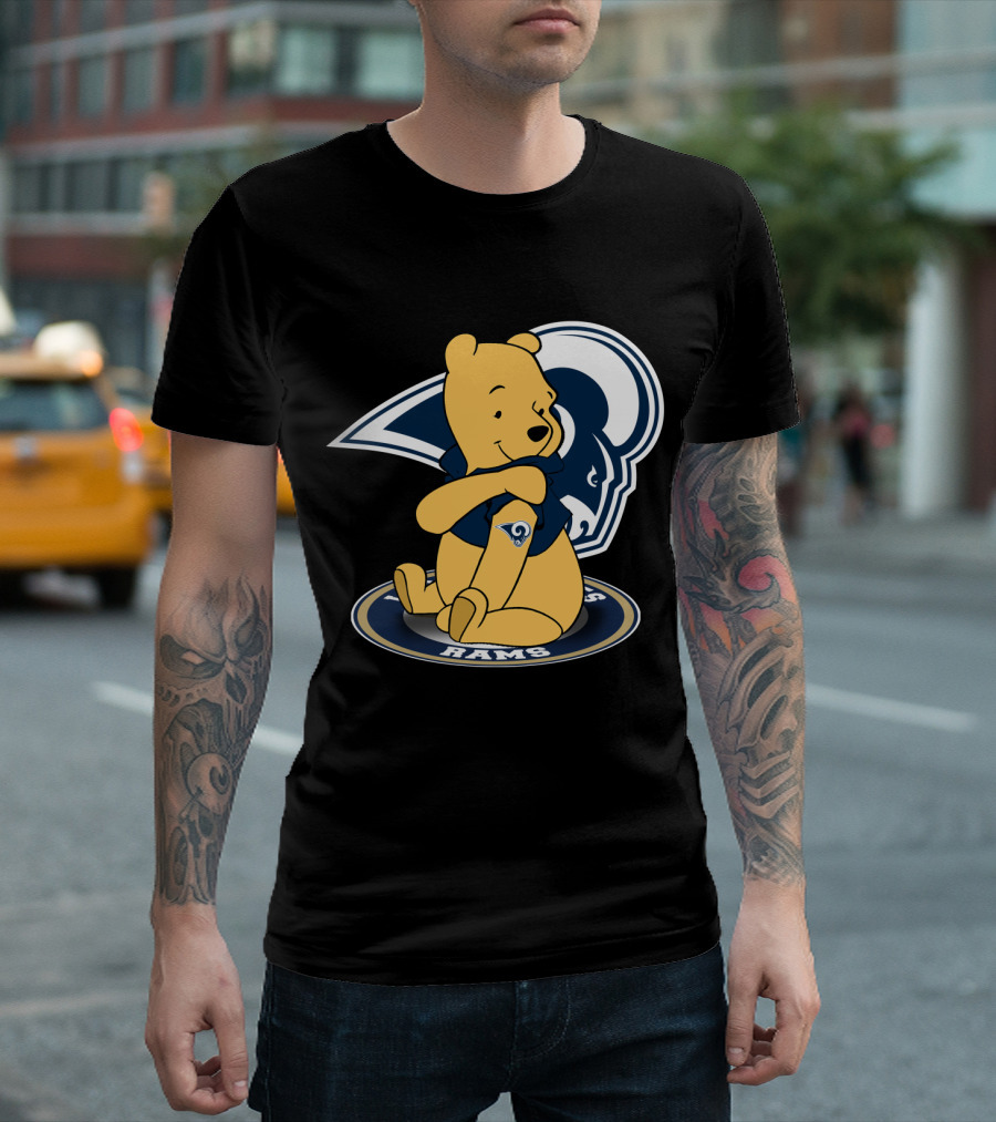 Pooh Rams LA Football Bear T-Shirt