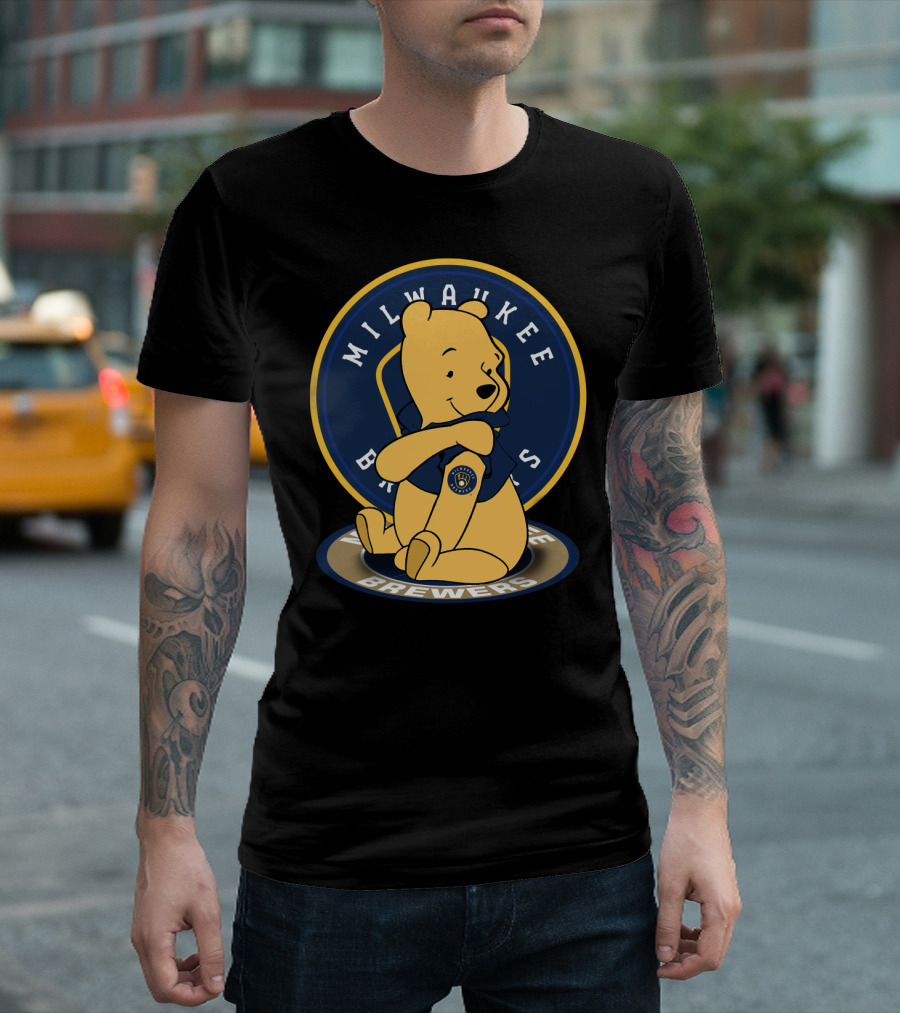 Milwaukee Brewers Pooh Crossover T-Shirt