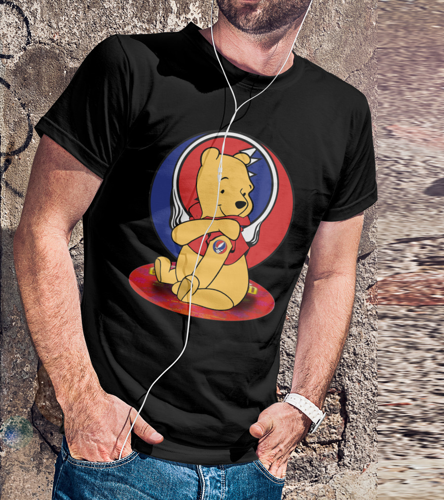 Winnie The Pooh Grateful Dead Steal Your Face T-Shirt