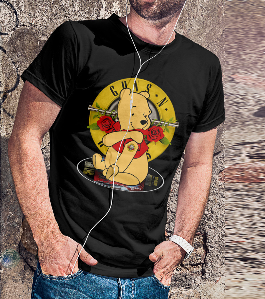 Guns N’ Roses Pooh Bear Mashup T-Shirt