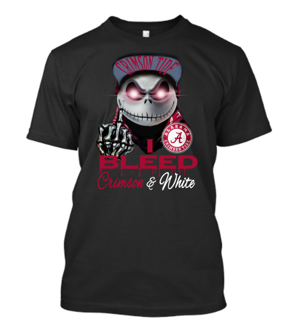 I Bleed Crimson Tide Alabama Crimson & White T-Shirt