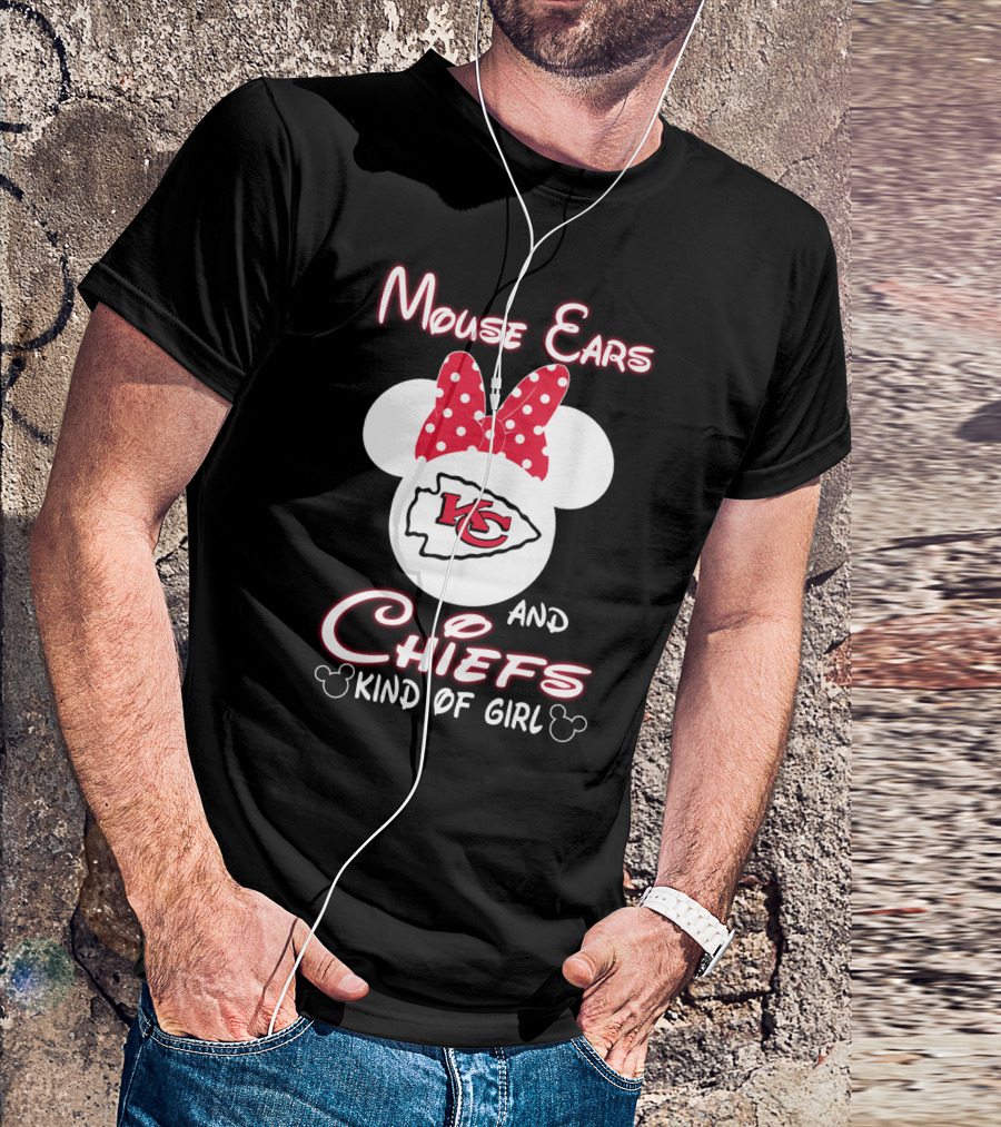 Mouse Ears And Chiefs Kind Of Girl T-Shirt