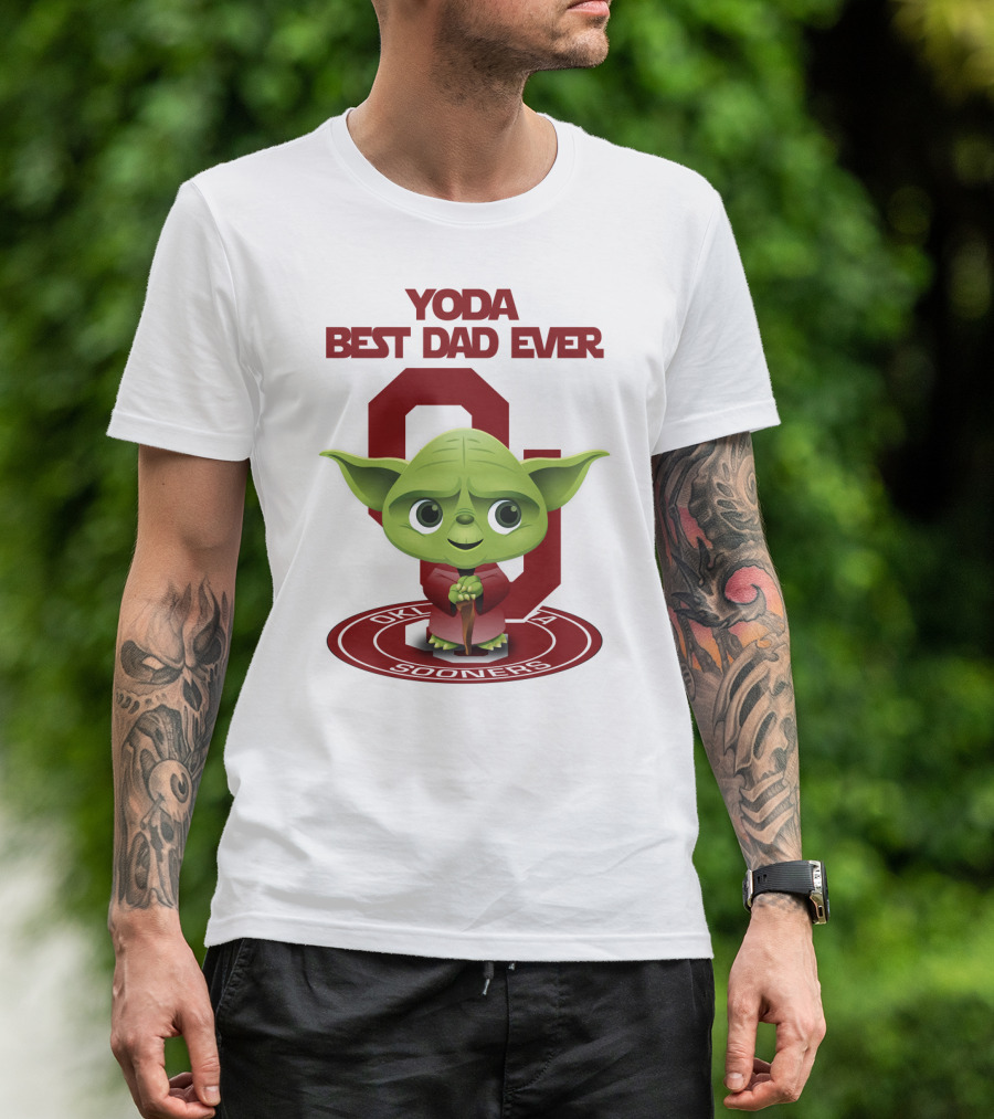Yoda Best Dad Ever Oklahoma Sooners T-Shirt