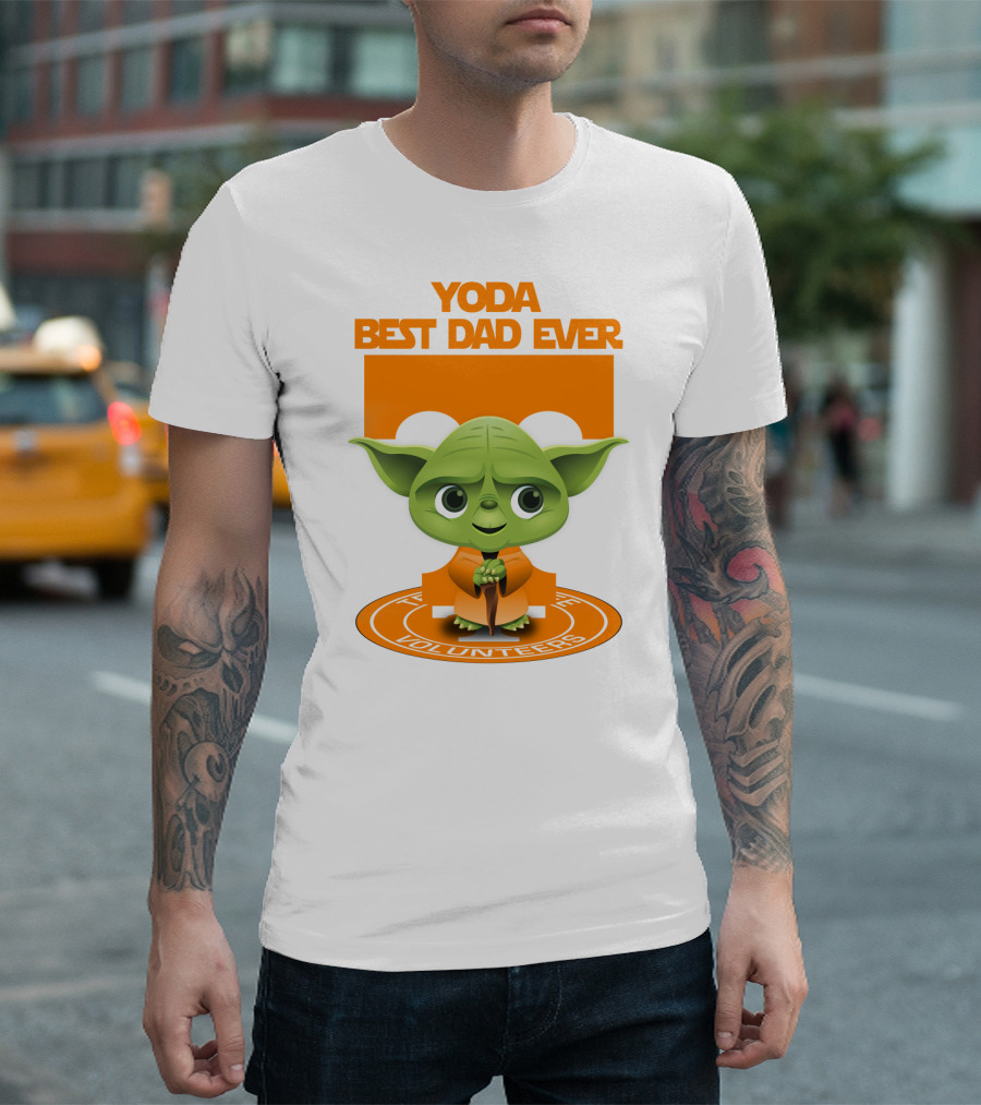 Yoda Best Dad Ever Tennessee Volunteers T-Shirt