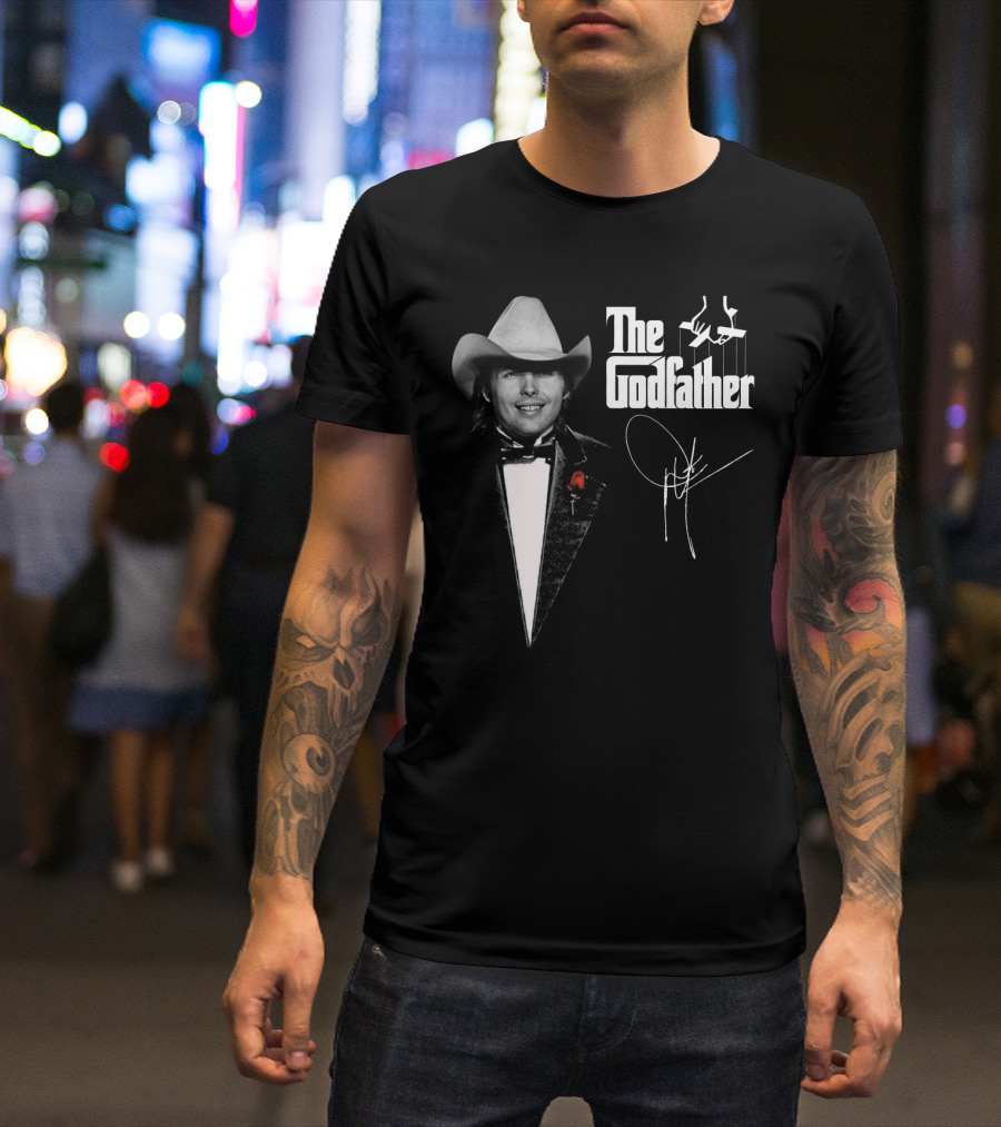 The Godfather Dwight Yoakam Signature Black Tuxedo Cowboy Hat T-Shirt
