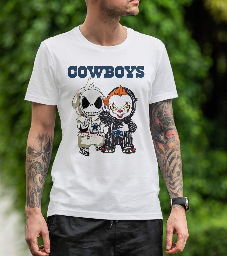 Cowboys Disney NFL Halloween Characters T-Shirt