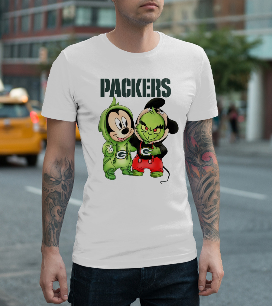 Packers Mickey And Grinch T-Shirt