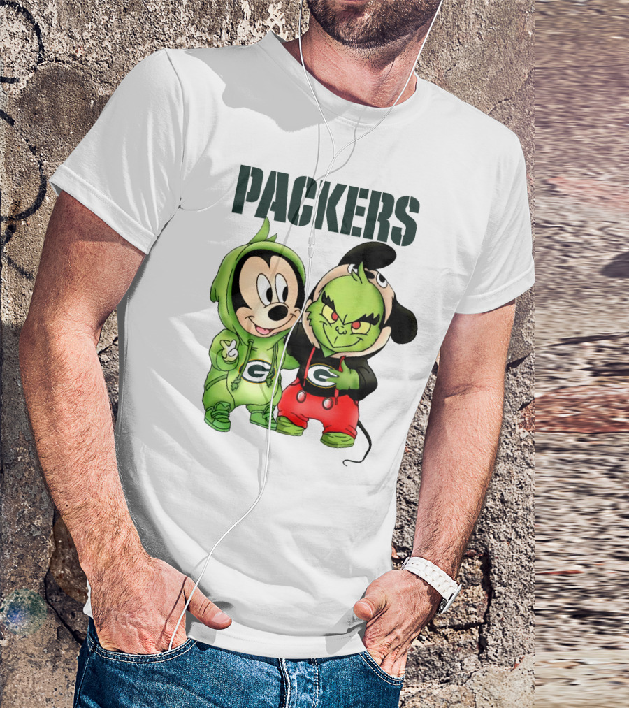 Packers Mickey And Grinch T-Shirt