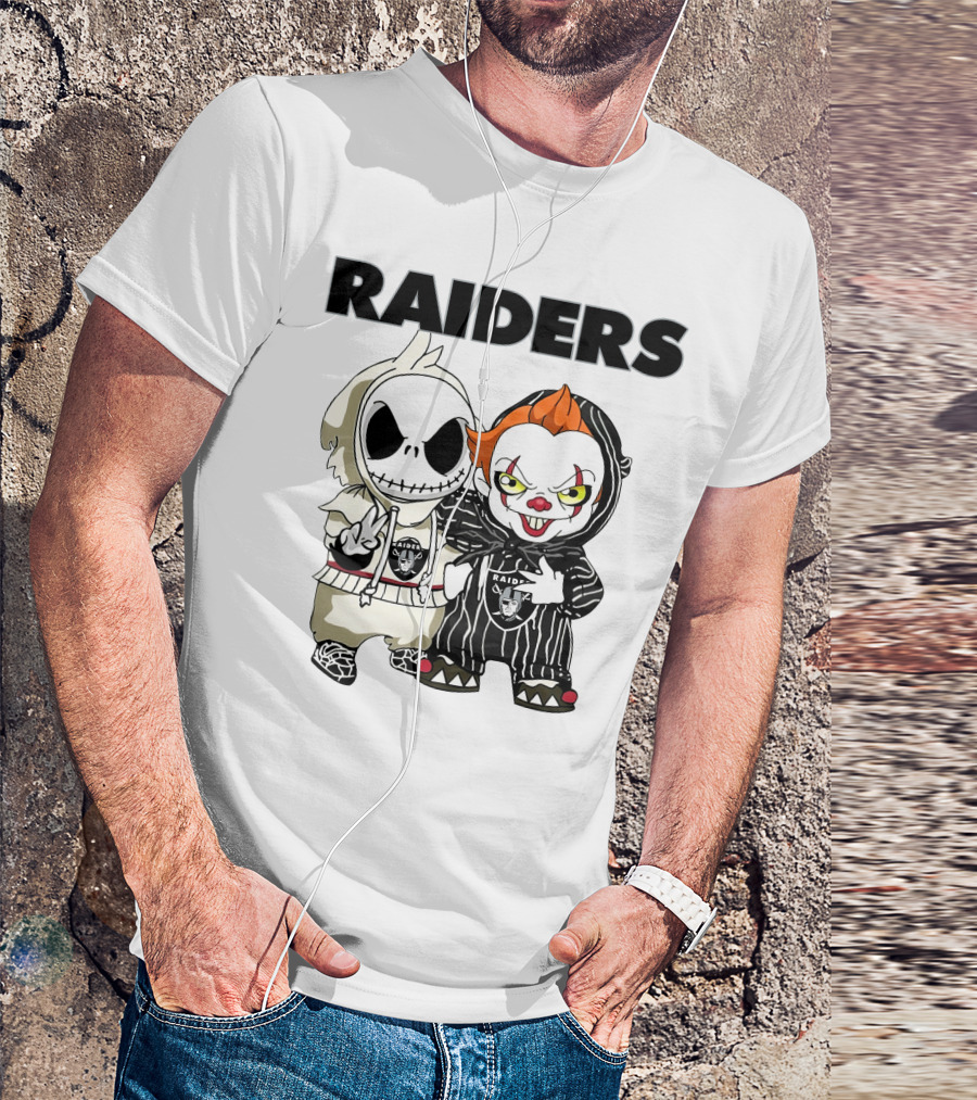 Raiders Jack-Pennywise Crossover Characters T-Shirt