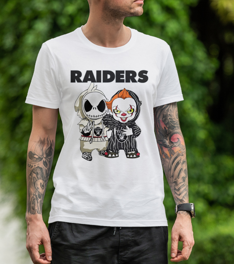 Raiders Jack-Pennywise Crossover Characters T-Shirt