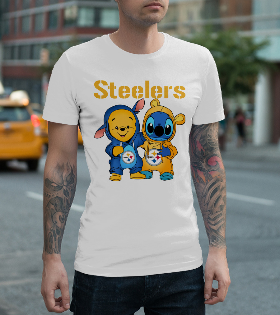 Steelers Pooh Stitch T-Shirt