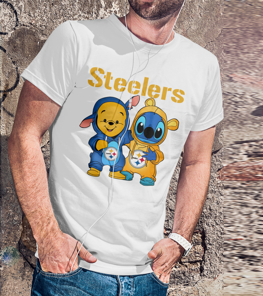 Steelers Pooh Stitch T-Shirt