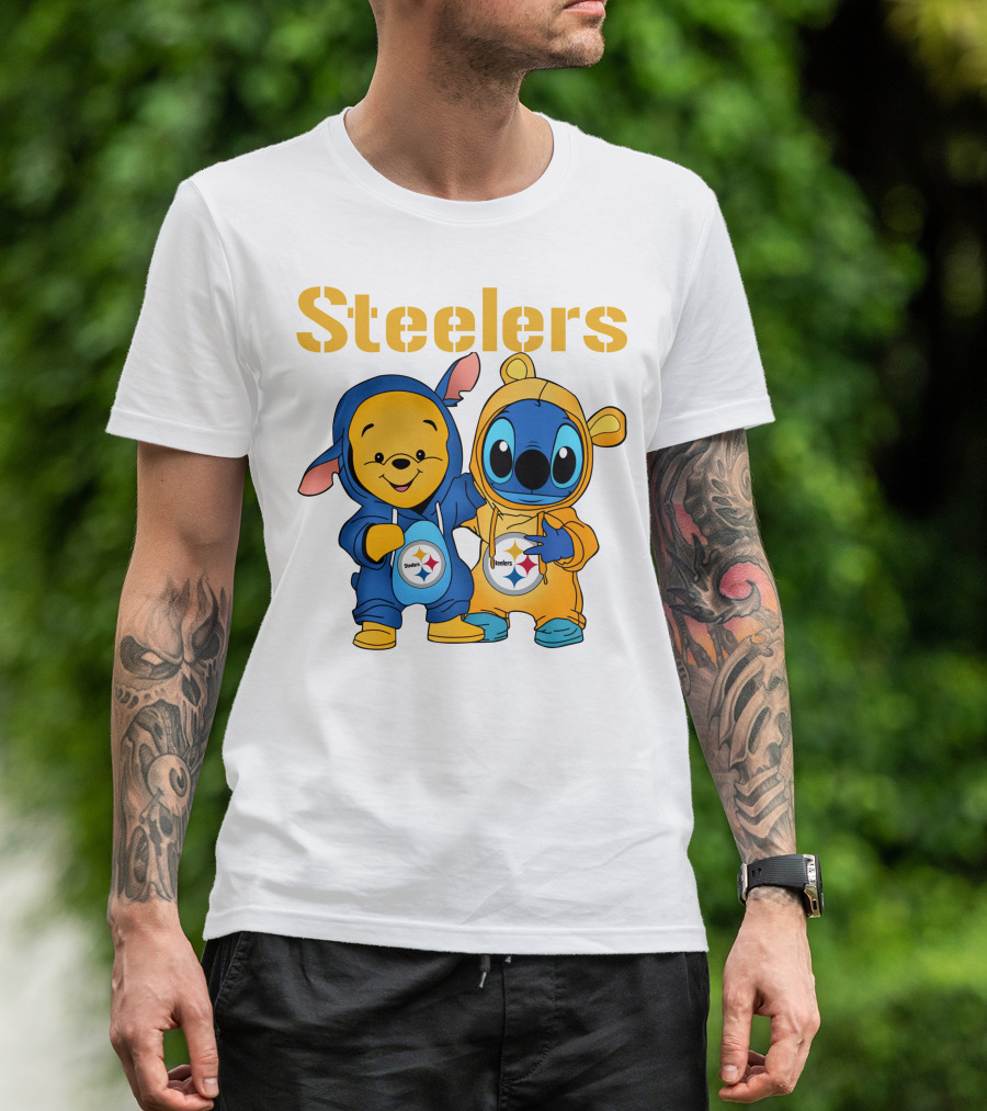 Steelers Pooh Stitch T-Shirt