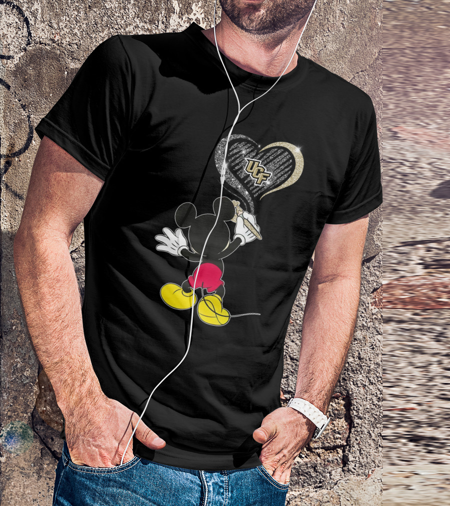 UCF Knights 33 Mickey Heart T-Shirt