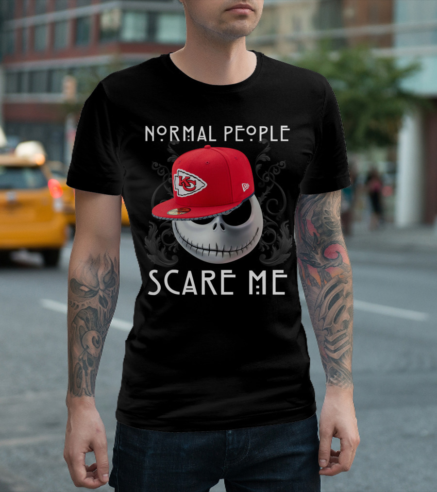 Normal People Scare Me Kansas City Chiefs Hat T-Shirt