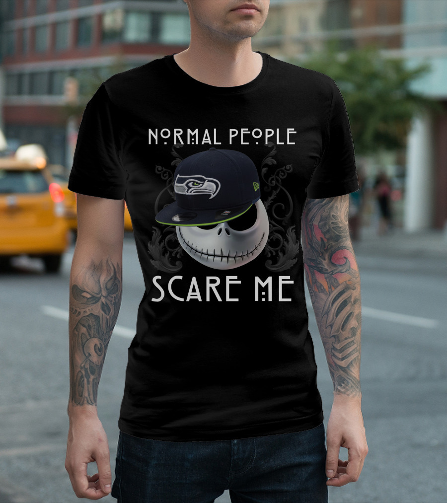 Normal People Scare Me Seattle Seahawks T-Shirt