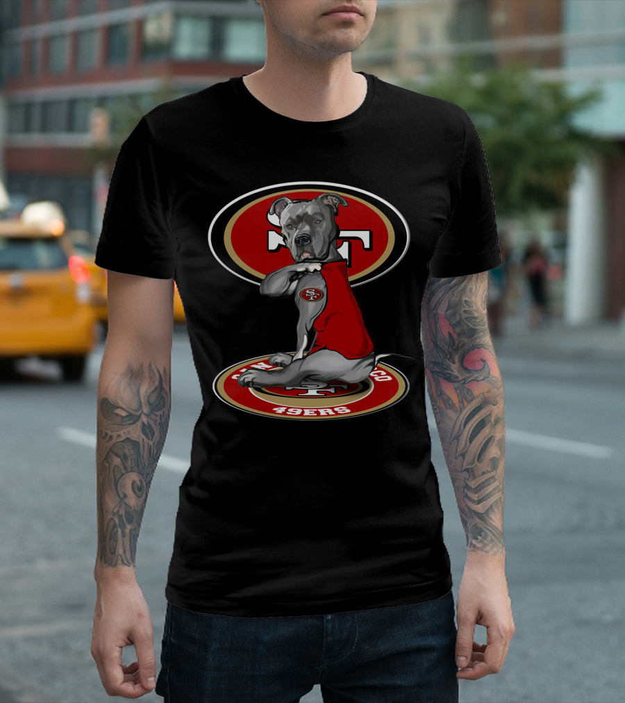 San Francisco 49ers Dog Logo With 28 T-Shirt