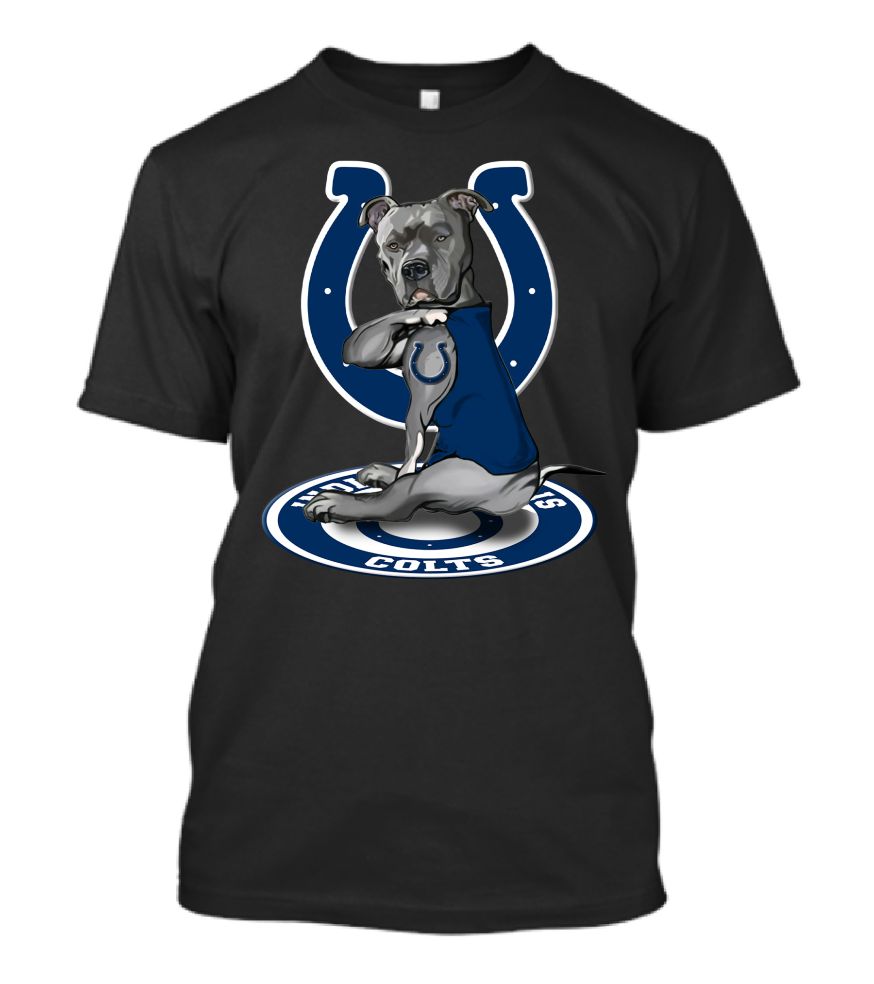 Indianapolis Colts Blue Dog Mascot T-Shirt