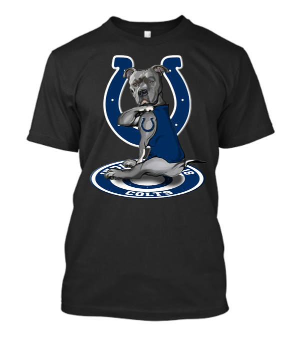 Indianapolis Colts Blue Dog Mascot T-Shirt