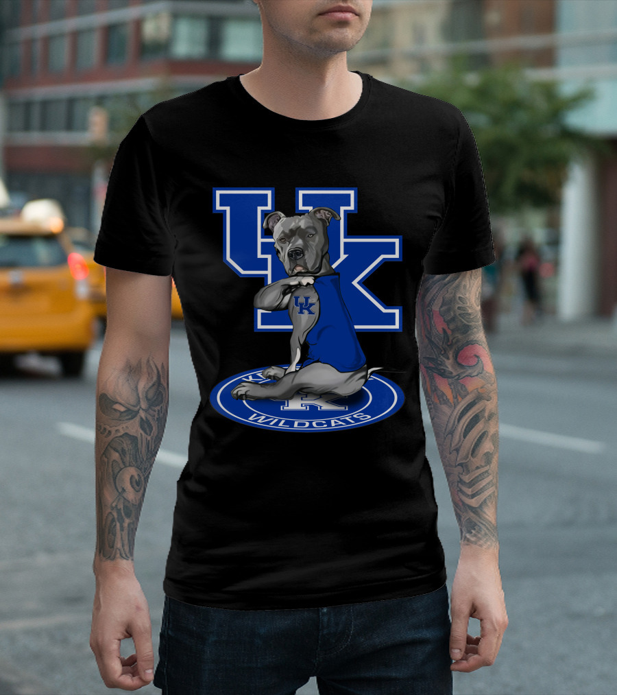 Uk Wildcats Pit Bull Mascot Tattoo Kentucky Wildcats T-Shirt