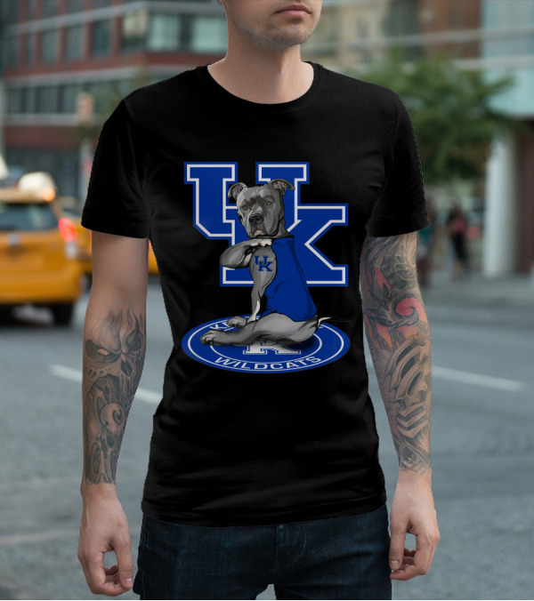 Uk Wildcats Pit Bull Mascot Tattoo Kentucky Wildcats T-Shirt