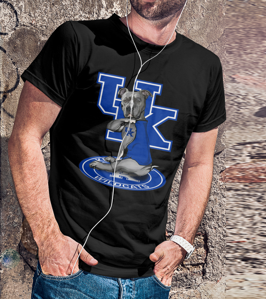 Uk Wildcats Pit Bull Mascot Tattoo Kentucky Wildcats T-Shirt