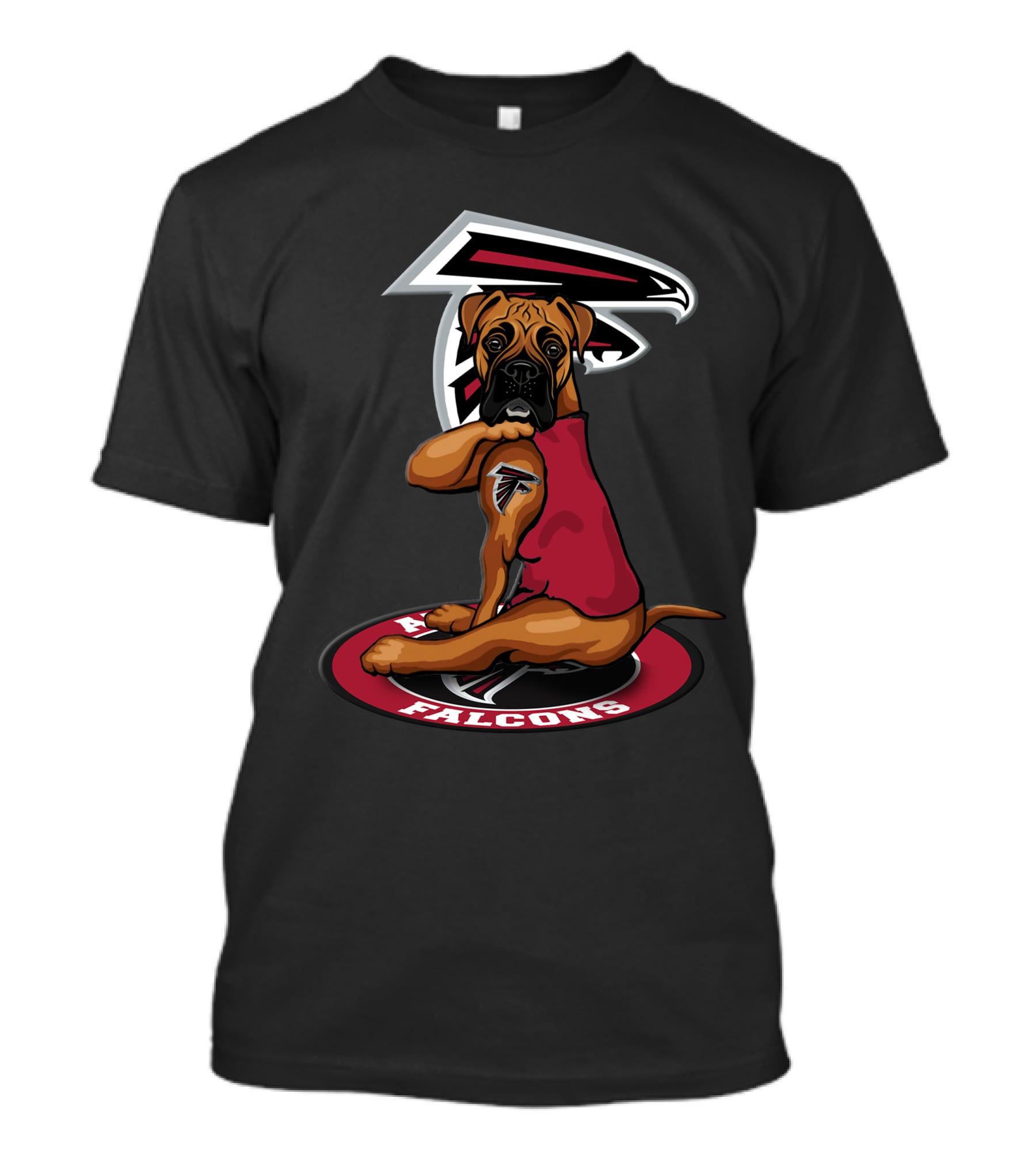 Atlanta Falcons Dog Mascot With Team T-Shirt