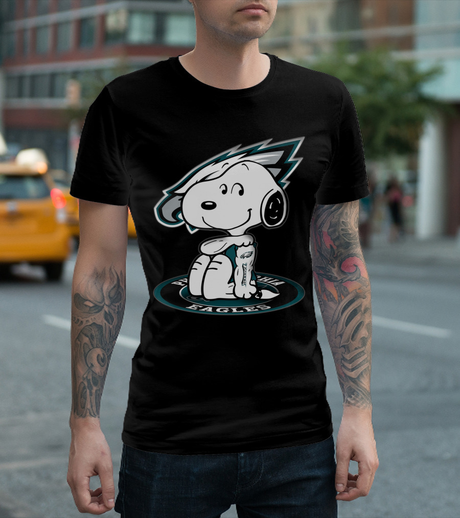 Snoopy Tattoo Philadelphia Eagles T-Shirt