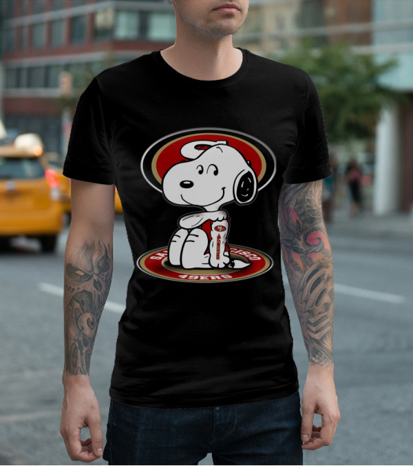 Snoopy San Francisco 49ers Football Fans T-Shirt